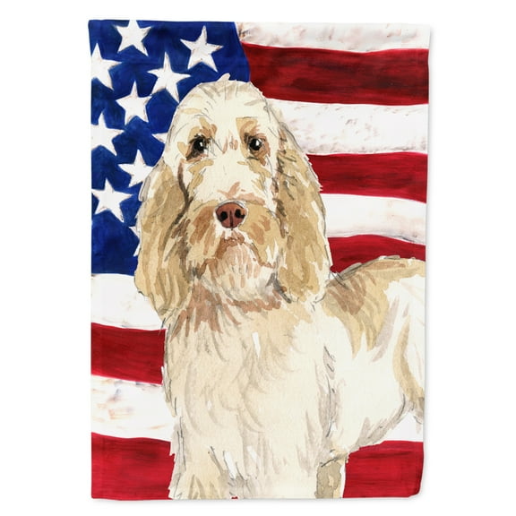 Patriotic USA Spinone Italiano House Flag
