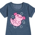 thumbnail image 3 of Instant Message - Kawaii - Axolotl Love - Toddler & Youth Girls Fleece Dress, 3 of 6