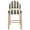 Green & White Striped, variant on Zesthouse Upholstered Counter Height Bar Stools Set of 2, Linen Fabric Bar Stools with Backs & Solid Wood Legs, 26.4" Modern Counter Height Barstools for Kitchen Island, Extra Thick Cushion, Stripes
