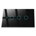 thumbnail image 2 of TUYA Smart Light Interruptor Cuenta regresiva Teléfono Móvil Lámpara de control remoto Interruptores de sala de estar Hogar Suministros Inteligentes Suministros Negro 3-Gang Yuarrent HA011723-06, 2 of 7