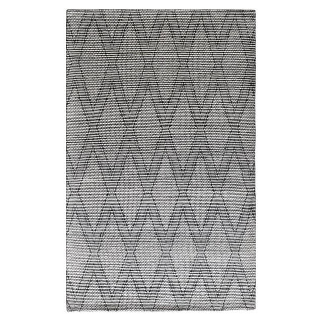 Dynamic Rugs CV467453190 3 ft. 6 in. x 5 ft. 6 in. Cleveland 7453 Rectangle Contemporary Wool Rug - 190 White & Grey