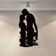 thumbnail image 1 of Couple Metal Wall Art Couple Metal Wall Sculpture Anniversary Couple Romantic Metal Wall Decoration, 1 of 9