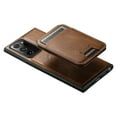 thumbnail image 4 of Allytechgroup Wallet Case for Samsung Galaxy Note 20 Ultra Compatible with MagSafe Detachable Pocket Wallet Magnetic Card Bag PU Leather Case with Kickstand Credit Card Slots Wireless Charging - Brown, 4 of 10