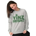 thumbnail image 4 of Yinz Irish Funny St Patrick's Day Sweatshirt for Men or Women Brisco Brands S, 4 of 6
