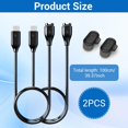 thumbnail image 3 of YCSHIPO USB‑C Charger 2‑Pack with Broad Compatibility for Fenix Forerunner Vivosmart Watches, 3 of 5
