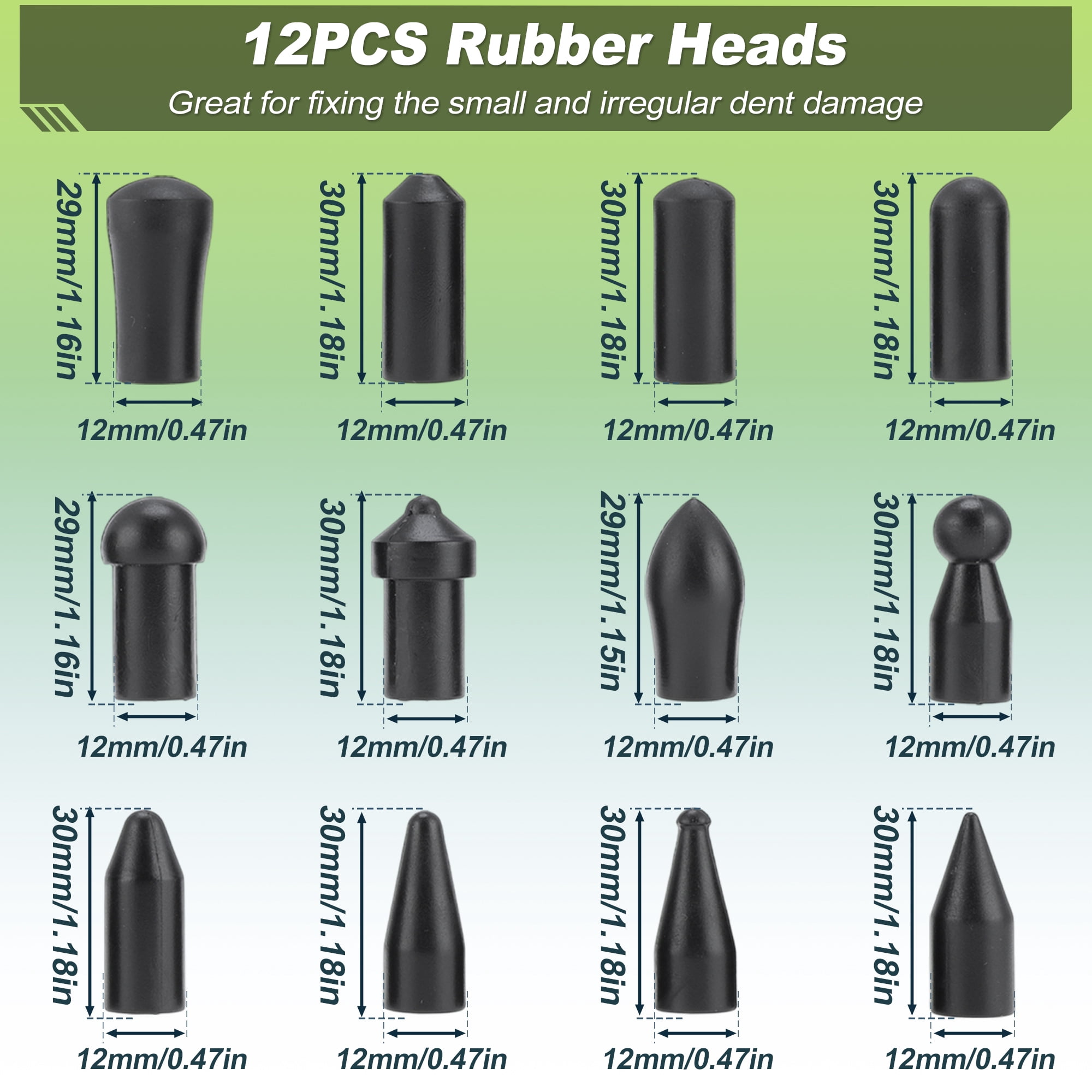 Unique Bargains 23PCS Paintless Dent Repair Tools 3 Car Dent Repair Rods and Accessories