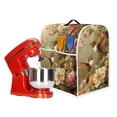 thumbnail image 2 of ZIATUBLES Kitchen Dust Cover for Stand Mixer Multi-Functional Appliance Cover with Front Storage Pockets and Top Handle to Keep Mixers Clean Compatible with 4.5-5 Quart, Hummingbird Floral, 2 of 7
