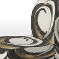 thumbnail image 4 of Designart "Metallic Swirling Blend II" Black Swirl Upholstered Accent Chair - Modern Arm Chair For Living Room, 4 of 5