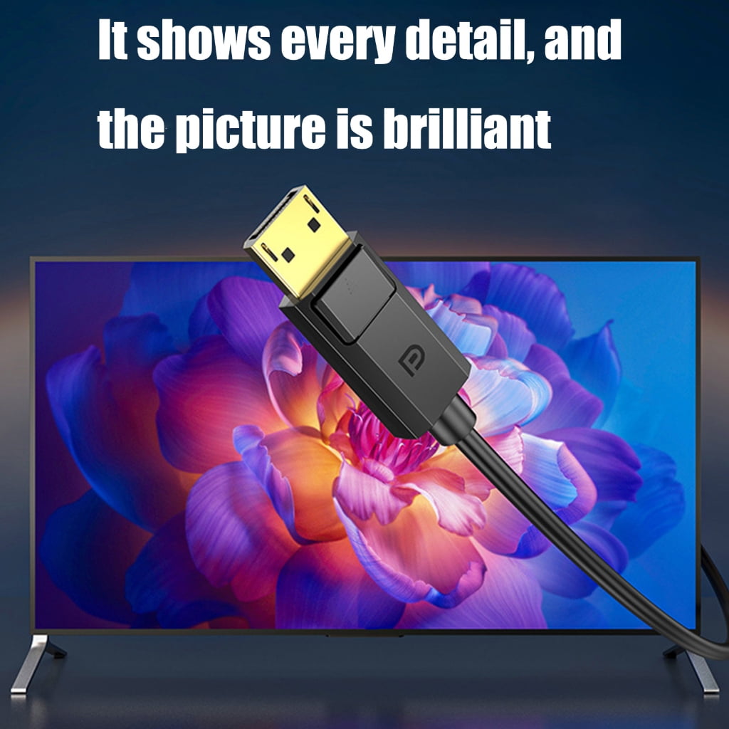 Zeiwohndc DisplayPort to DisplayPort Cable, 4K60Hz and 2K@144Hz 1080P 244hz Resolution