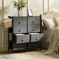 thumbnail image 3 of 38 Tall Fabric Dresser Waterproof for Bedroom with 8-Drawer End Table for Closet Entryway Dark Gray, 3 of 10