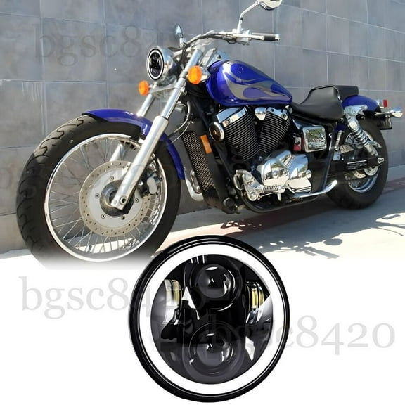 5.75" 5-3/4" Motorcycle Projector LED Light Headlight For Honda Shadow Spirit 750