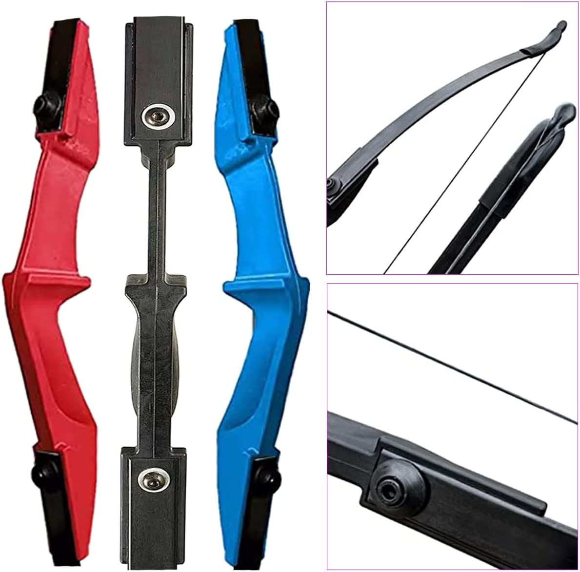 AME Archery Takedown Recurve Bow and Arrow Set Left/Rght Hand Longbow Kit Beginner Outdoor Hunting Shooting Practice 20lb 30lb 40lb