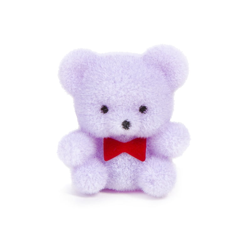 1 Miniature Flocked Purple Baby Teddy Bears Pkg of 12