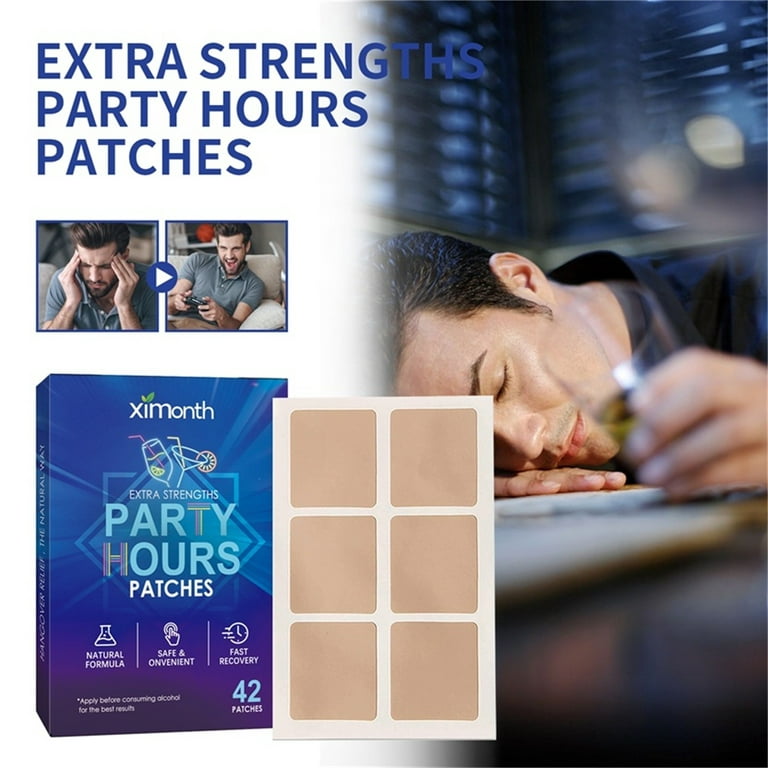 Party Natural Recovery Patches - Use Before Drinking, Enjoy No Regret Night  And Wake Up Refreshed,waterproof & Skin-friendly 42 Pack