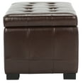 thumbnail image 4 of SAFAVIEH Small Manhattan Rustic Tufted Storage Bench, Cordovan, 4 of 11