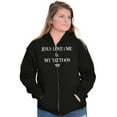 thumbnail image 4 of Jesus Love Me and My Tattoos Womens Plus Size Graphic Zipper Hoodie Brisco Brands 3X, 4 of 5