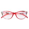 thumbnail image 2 of Gafas De Lectura Unisex Gafas De Lectura Portátiles Gafas De Lectura De Moda Unisex Hombres Mujeres Ligero Lente Transparente Gafas De Lectura + 200 Rojo Anggrek No, 2 of 7