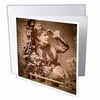 Vintage German Stereoview 1890s Berlin Beautfiul Fraulein 12 Greeting Cards with envelopes gc-301324-2