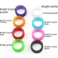thumbnail image 2 of Tijeras grandes para el cabello, tijeras para mascotas, de silicona colorida, con dedos brillantes, multicolor opcional, 2 of 6