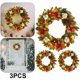 thumbnail image 1 of 3 Uds. 40CM Decoraciones Colgantes Navideñas Coronas Decorativas para Puertas PVC Con () Roja, 1 of 4