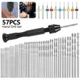 thumbnail image 1 of Precision Pin Vise Hand Drill Set Micro Mini Twist Bits Rotary Tools Woodworking DIY Craft Carving Tool, 1 of 11