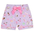 thumbnail image 3 of Sleep On It Girls Yummy Jersey Coat Front Pajama Short Set - Spa, 6X, 3 of 6