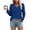 Blue, variant on Vivianyo HD Women's Basic V Neck Solid Long Sleeve Tees, Fall Winter Soft Everyday Casual Pullover Top for Women, Women's White, Sizes S-2XL