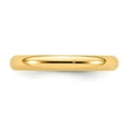 thumbnail image 4 of 14k Yellow Gold 3mm Standard Weight Comfort Fit Wedding Band Size 11, 4 of 6