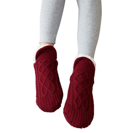 

ViLaViDe Floor Stockings Plus Fleece Thick To Keep Warm Sock Lightweight Cotton Socks