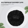 thumbnail image 4 of Shisuyan 2Pcs Household Bath Headgear Simple Waterproof Caps Lovely Polyester Bath Caps, 4 of 9