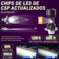 thumbnail image 3 of Faros Led H4 Ojo De Ángel Para Auto O Moto 16000lm 120w, 3 of 8