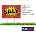 thumbnail image 6 of NEXT LEVEL SIGNS | Sale Yard Signs | 24 W x 18 H Inches | 24" x 10" Metal Ground H-Stake | Made in USA (Pack Of 5), 6 of 6