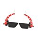 thumbnail image 4 of Barra de dominadas LAT con agarre ancho, ergonómica y portátil para fitness en casa Rojo, 4 of 9