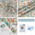 thumbnail image 4 of Teal Orange Eucalyptus Blackout Curtains for Bedroom/Living Room, Thermal Insulated Kitchen Curtains, Spring Botanical Leaves Grommet Darkening Window Treatment Drapes 42"x63"x2, 4 of 8