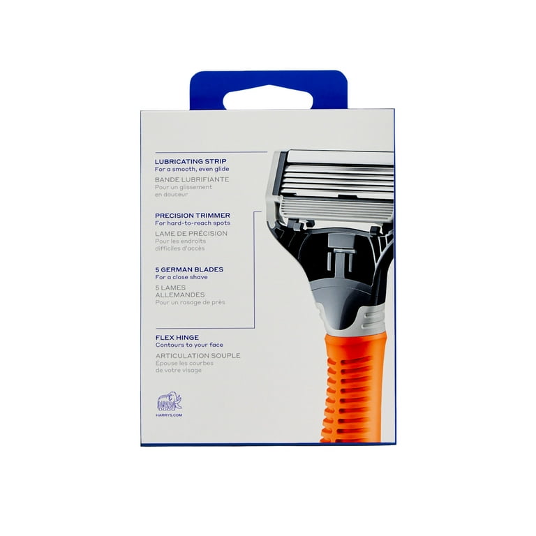 Harry's Men's 5-Blade Razor Refills, 8 Count, Flex Hinge
