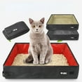 thumbnail image 2 of Waterproof Outdoor Foldable Cat Litter Box Dog Toilet Tray Folding Cat Litter Bedpans Portable Travel Car Pet Cat Litter Boxes, 2 of 9