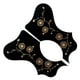 thumbnail image 2 of 2x autoadhesivo de guitarra acústica Hugo Placa decorativa antiarañazos Negro, 2 of 10