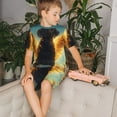 thumbnail image 4 of Fotbe Golden Cloud Winged Dog Pijama Estampada de 2 Piezas para Niños – Ropa de Dormir de Manga Corta Cómoda para Niños y Niñas, Camiseta y Shorts de Algodón-X-Large, 4 of 6