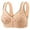 Beige, variant on Front Closure Bra Hides Back Fat Full Back Coverage Bra with Shapewear Plus Size Push Up Sports Bra