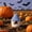Sky Blue, variant on PLPPYFS Cute Ghost Halloween Cotton Rope Storage Basket with Pom Pom Roof Lid, Desktop Woven Organizer Bin, Small Snack Cosmetic Sorting Box, Seasonal Fall Halloween Home Tabletop Decor Basket