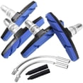 thumbnail image 1 of ORUYROP Bike Brake Pads Brake Kit Brake Shoes Pads Cable Guide Protector 8 in One 70mm Bicycle V-Brake Pad Set Work with All Shimano Sram MTB V-Brake System 2pairs(4pcs), 1 of 7