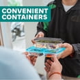 thumbnail image 6 of Food Storage Containers with Lids, 24 Pack, 32 oz, 12 Single and 12 3-Compartment Meal Prep Containers, BPA Free, Microwave Freezer Dishwasher Safe, 6 of 8
