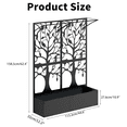 thumbnail image 3 of Oubayajia Metal Planter Box with Trellis Set of 2 Privacy Screen, Raised Garden Bed with Drainage Holes for Climbing Plants,Vegetables, 62 Inch Tall(Black), 3 of 8