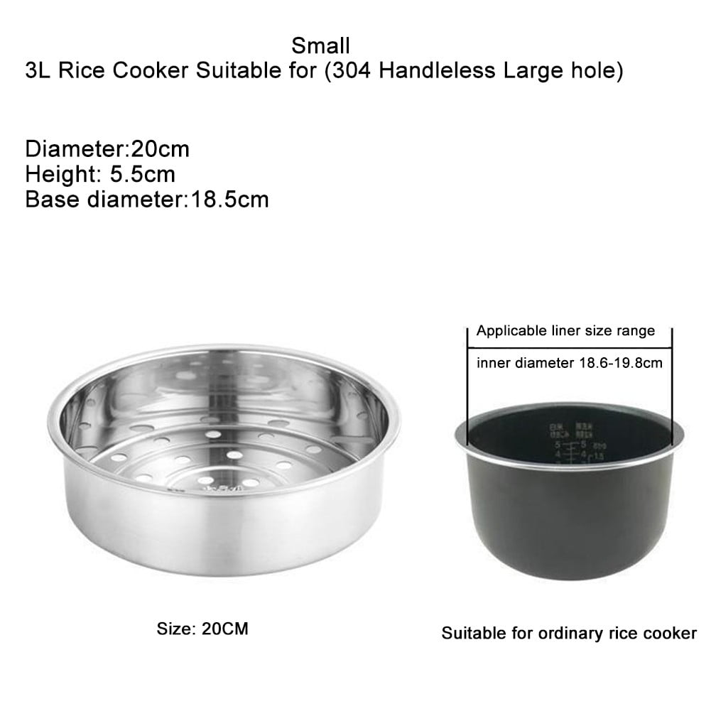 304 Stainless Steel Rice Cooker Steamer Basket Thickened And Deepened