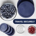 thumbnail image 7 of Wood Grip - Lids for Pyrex and Anchor Round Glass Containers - Lids For Pyrex Glass Containers - Replacement Lids (Blue, 2 Cups, 4 Pack), 7 of 7