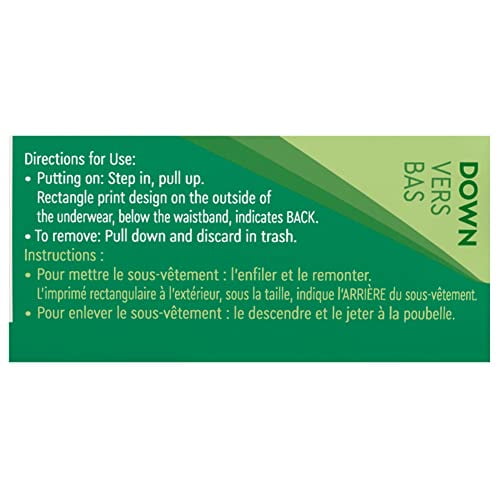 Depend FIT-FLEX Adult Underwear Pull On Large Disposable Heavy Absorbency, 47926 - Case of 34