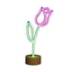 thumbnail image 2 of Luz ambiental neón LED de flor | Lámpara decorativa portátil alimentada por pilas con batería de larga duración | Luz cálida suave para dormitorio y salón | 11,02 pulgadas | 1 pieza marrón, 2 of 6