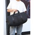 thumbnail image 4 of Bolsa de lona deportiva de gran capacidad con bolsillo húmedo para zapatos, 49x30x25cm a prueba de agua Negro jinwen Paquete deportivo Fitness Gym, 4 of 8