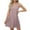 Pink, variant on Zunfoe Summer Beach Dress for Women Cozy Breathable Midi Dress Sleeveless A-line Sundress New Arrivals- Black