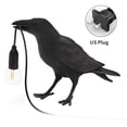 thumbnail image 1 of Lámpara de pared para el hogar Lámpara de pared de pájaro de resina para sala de estar Lámpara de enchufe E14, Pájaro de pie, Negro, Enchufe de EE. UU., Luz de escritorio Methold HA003392-13B, 1 of 7